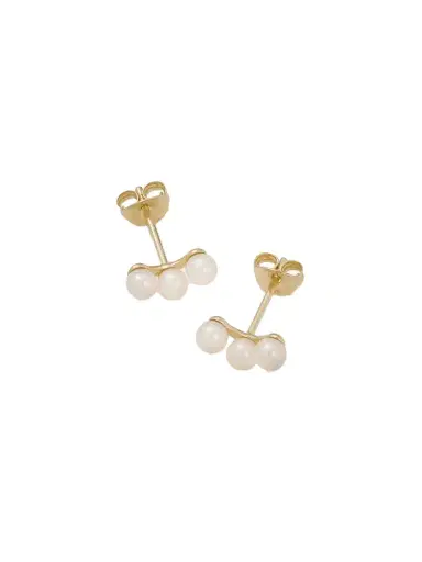 Mateo Trio 14-karat Gold Pearl Earrings | Thumbnail 1 Mateo Trio 14-karat Gold Pearl Earrings | Thumbnail 1