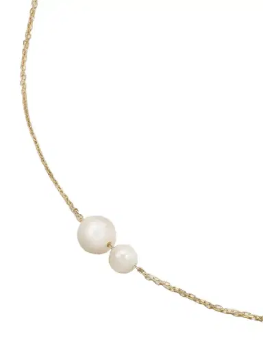 Mateo Duo 14-karat Gold Pearl Necklace | Thumbnail 1