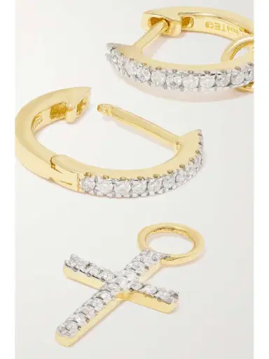 Mateo 14-karat Gold Diamond Hoop Earrings | Thumbnail 5 Mateo 14-karat Gold Diamond Hoop Earrings | Thumbnail 5