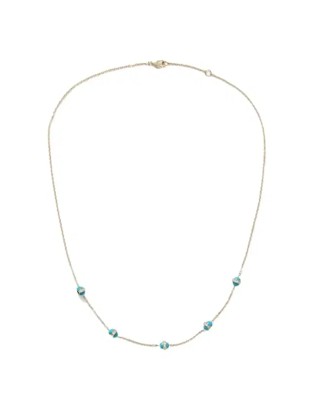 Atoms 18-karat Gold, Enamel And Diamond Necklace