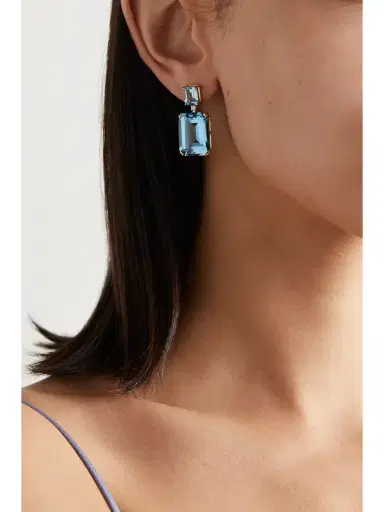 Mateo 14-karat Gold, Topaz And Diamond Earrings | Thumbnail 2 Mateo 14-karat Gold, Topaz And Diamond Earrings | Thumbnail 2