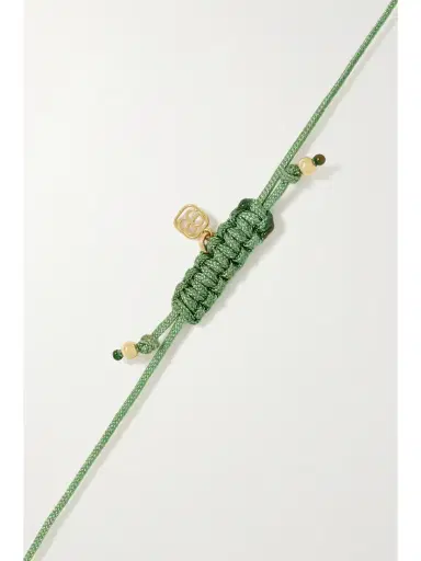 Sydney Evan Palm Tree 14-karat Gold Cord Bracelet | Thumbnail 3