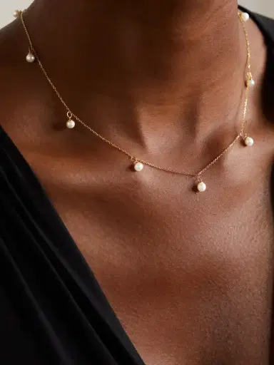 Mateo 14-karat Gold Pearl Necklace | Thumbnail 2