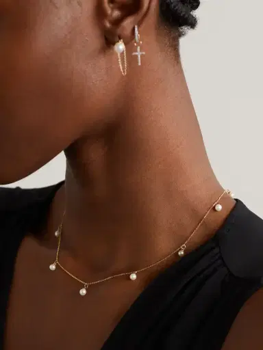 Mateo 14-karat Gold Pearl Necklace | Thumbnail 5