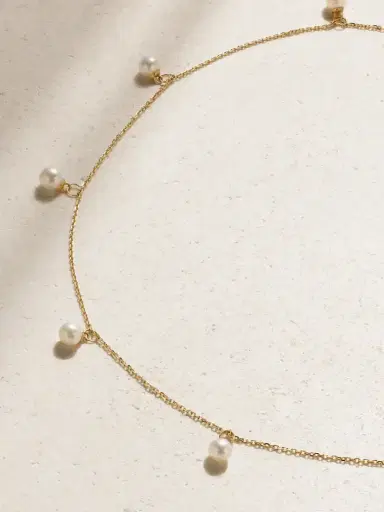Mateo 14-karat Gold Pearl Necklace | Thumbnail 1