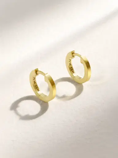 Jennifer Meyer Small Huggies 18-karat Gold Hoop Earrings | Thumbnail 1 Jennifer Meyer Small Huggies 18-karat Gold Hoop Earrings | Thumbnail 1