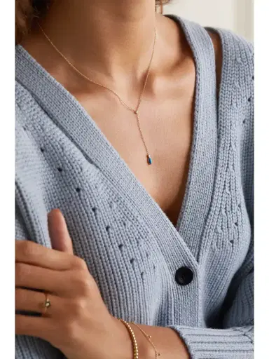 Jennifer Meyer 18-karat Gold, Turquoise And Diamond Necklace | Thumbnail 2 Jennifer Meyer 18-karat Gold, Turquoise And Diamond Necklace | Thumbnail 2