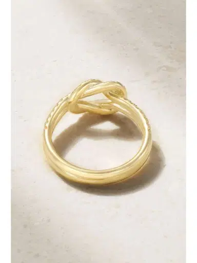 Anita Ko Knot 18-karat Gold Diamond Ring | Thumbnail 4