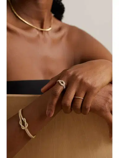 Anita Ko Knot 18-karat Gold Diamond Ring | Thumbnail 6
