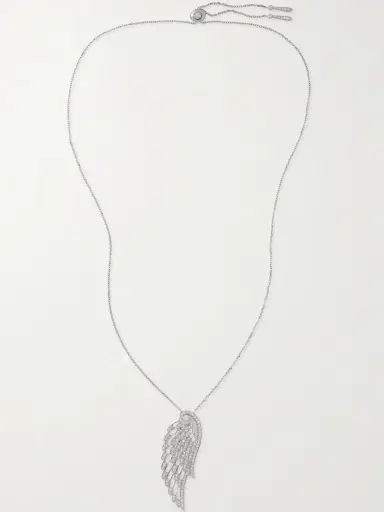 Garrard Wings Embrace 18-karat White Gold Diamond Necklace | Thumbnail 4