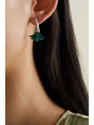 L’Atelier Nawbar Big Flower 18-karat Gold Multi-stone Earrings | Thumbnail 2 L’Atelier Nawbar Big Flower 18-karat Gold Multi-stone Earrings | Thumbnail 2