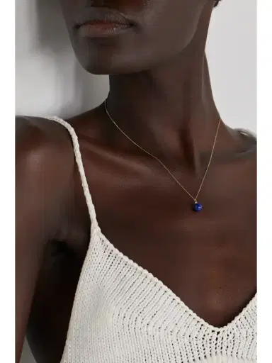 Mateo 14-karat Gold, Lapis Lazuli And Diamond Necklace | Thumbnail 2 Mateo 14-karat Gold, Lapis Lazuli And Diamond Necklace | Thumbnail 2