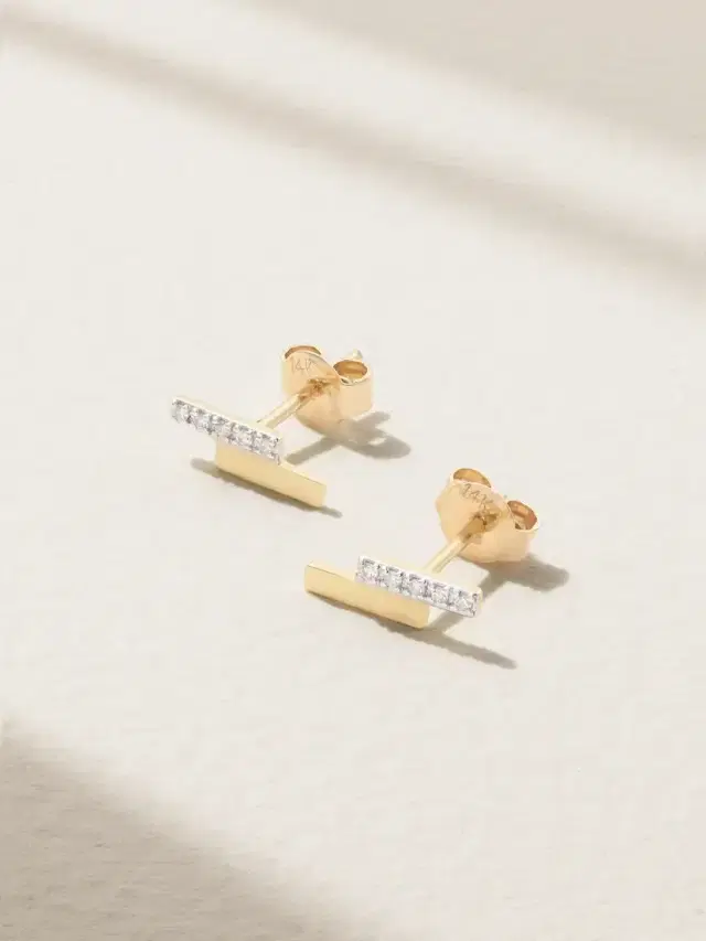 14-karat Gold Diamond Earrings