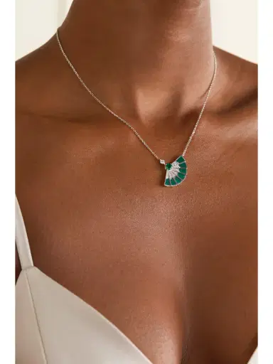 Garrard Fanfare Symphony 18-karat White Gold Multi-stone Necklace | Thumbnail 2