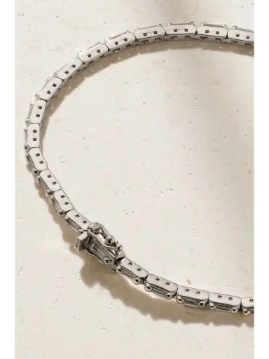 Suzanne Kalan 18-karat White  Diamond Tennis Bracelet | Thumbnail 3
