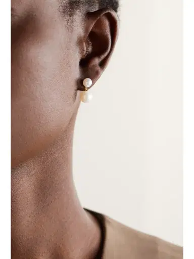 Mateo Duo 14-karat Gold Pearl Earrings | Thumbnail 2 Mateo Duo 14-karat Gold Pearl Earrings | Thumbnail 2