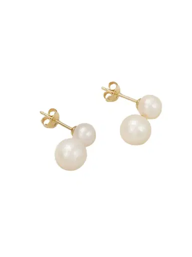 Mateo Duo 14-karat Gold Pearl Earrings | Thumbnail 1 Mateo Duo 14-karat Gold Pearl Earrings | Thumbnail 1