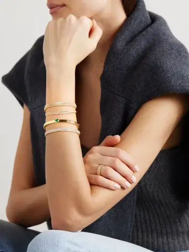 Anita Ko Zipper 18-karat Gold Diamond Bracelet | Thumbnail 4