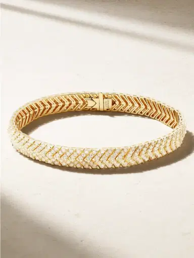 Anita Ko Zipper 18-karat Gold Diamond Bracelet | Thumbnail 1