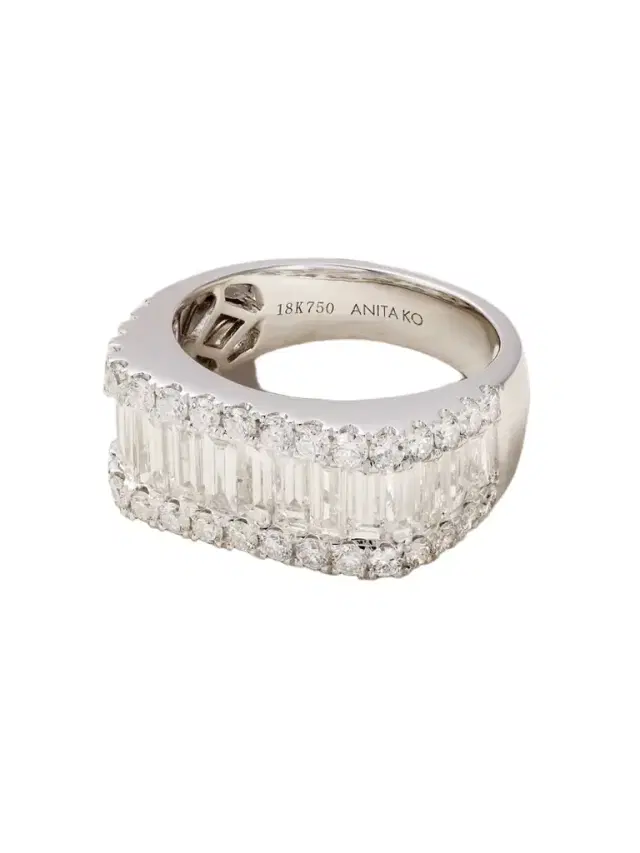 James 18-karat White Diamond Ring