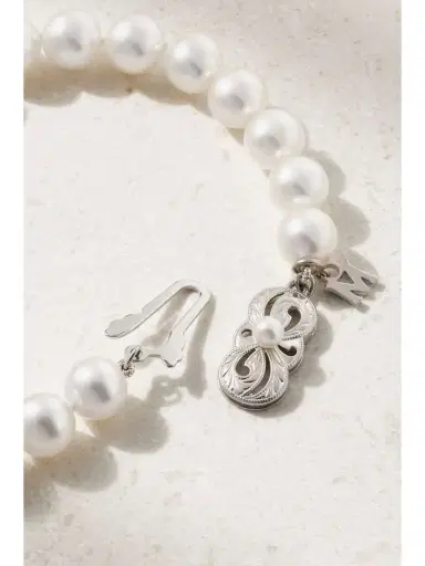 Mikimoto 18-karat White Gold, Pearl And Diamond Bracelet | Thumbnail 3 Mikimoto 18-karat White Gold, Pearl And Diamond Bracelet | Thumbnail 3