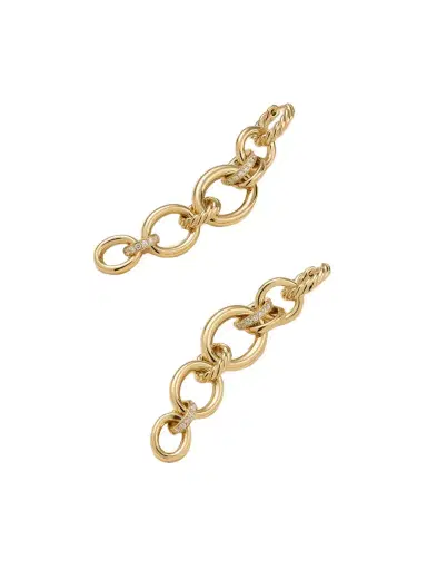 David Yurman Dy Mercer™ 18-karat Gold Diamond Earrings | Thumbnail 1