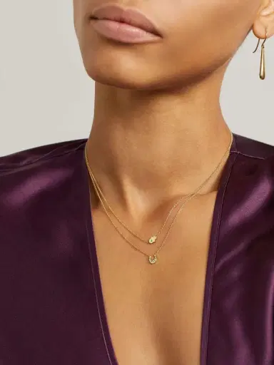 Jennifer Meyer Mini Horseshoe 18-karat Gold Emerald Necklace | Thumbnail 5 Jennifer Meyer Mini Horseshoe 18-karat Gold Emerald Necklace | Thumbnail 5