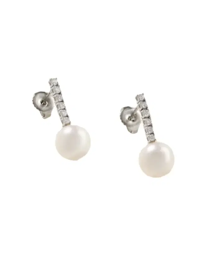 18-karat White Gold, Pearl And Diamond Earrings