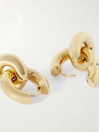 LIÉ STUDIO The Esther Gold-plated Hoop Earrings | Thumbnail 3 LIÉ STUDIO The Esther Gold-plated Hoop Earrings | Thumbnail 3