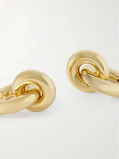 LIÉ STUDIO The Esther Gold-plated Hoop Earrings | Thumbnail 4 LIÉ STUDIO The Esther Gold-plated Hoop Earrings | Thumbnail 4