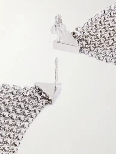 Rabanne Pixel Flow Silver-tone Earrings | Thumbnail 3 Rabanne Pixel Flow Silver-tone Earrings | Thumbnail 3