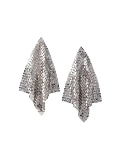 Rabanne Pixel Flow Silver-tone Earrings | Thumbnail 1 Rabanne Pixel Flow Silver-tone Earrings | Thumbnail 1