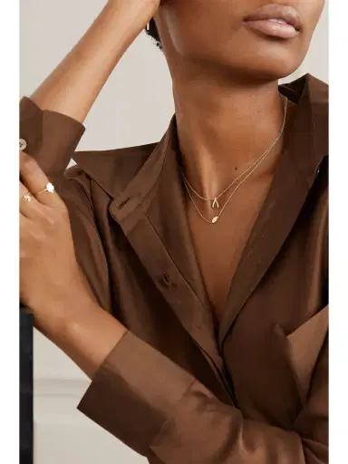 Jennifer Meyer Mini Hamsa 18-karat Gold Diamond Necklace | Thumbnail 2 Jennifer Meyer Mini Hamsa 18-karat Gold Diamond Necklace | Thumbnail 2