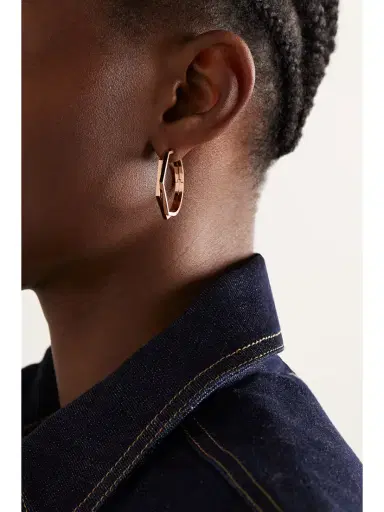 Repossi Antifer Large 18-karat Rose Gold Single Hoop Earring | Thumbnail 2 Repossi Antifer Large 18-karat Rose Gold Single Hoop Earring | Thumbnail 2