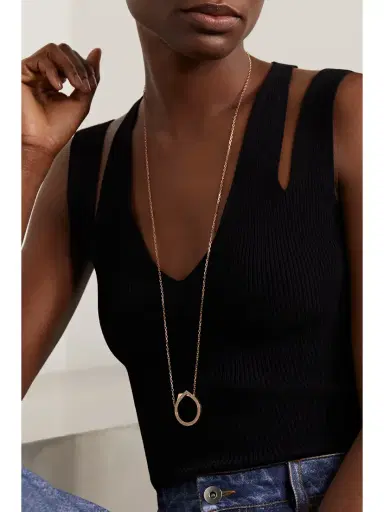 Repossi Antifer 14-karat Rose Gold Diamond Necklace | Thumbnail 2 Repossi Antifer 14-karat Rose Gold Diamond Necklace | Thumbnail 2