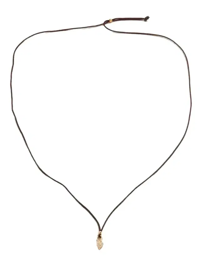 14-karat Gold, Cord And Diamond Necklace