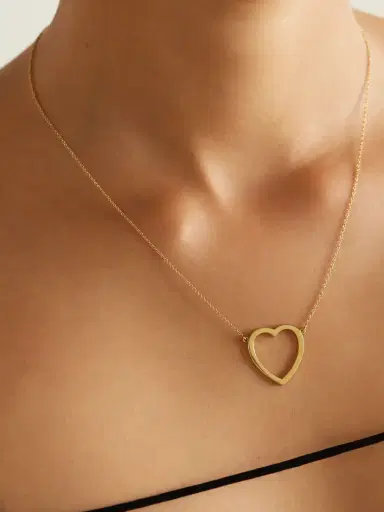 Jennifer Meyer Open Heart 18-karat Gold Necklace | Thumbnail 2 Jennifer Meyer Open Heart 18-karat Gold Necklace | Thumbnail 2