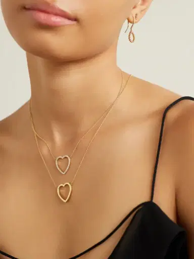 Jennifer Meyer Open Heart 18-karat Gold Necklace | Thumbnail 5 Jennifer Meyer Open Heart 18-karat Gold Necklace | Thumbnail 5