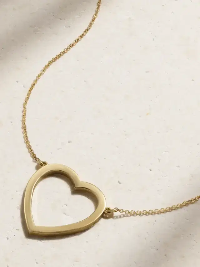 Jennifer Meyer Open Heart 18-karat Gold Necklace