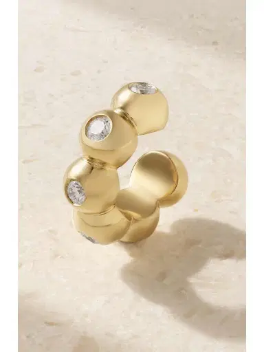 Melissa Kaye Audrey 18-karat Gold Diamond Ear Cuff | Thumbnail 3 Melissa Kaye Audrey 18-karat Gold Diamond Ear Cuff | Thumbnail 3