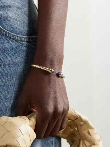 David Yurman Renaissance 18-karat Gold, Topaz And Lapis Lazuli Bracelet | Thumbnail 2