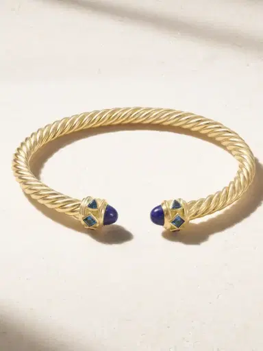 David Yurman Renaissance 18-karat Gold, Topaz And Lapis Lazuli Bracelet | Thumbnail 1