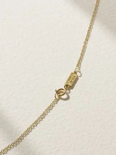 Jennifer Meyer Wishbone 18-karat Gold Diamond Necklace | Thumbnail 3