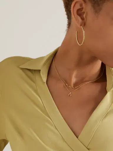 Jennifer Meyer Wishbone 18-karat Gold Diamond Necklace | Thumbnail 5