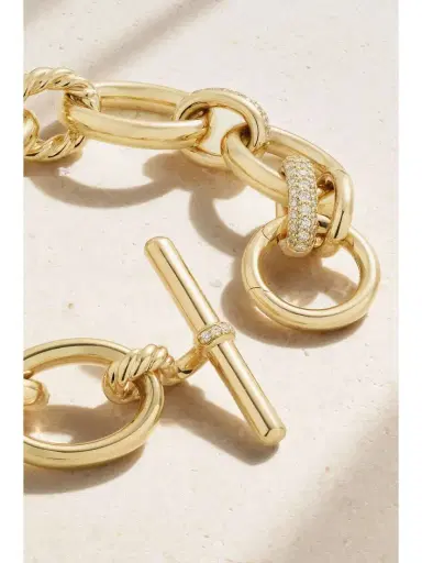 David Yurman Mercer 18-karat Gold Diamond Bracelet | Thumbnail 3 David Yurman Mercer 18-karat Gold Diamond Bracelet | Thumbnail 3