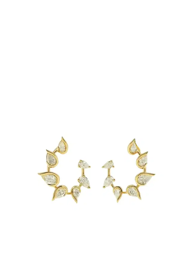 Flicker 18-karat Gold Diamond Hoop Earrings