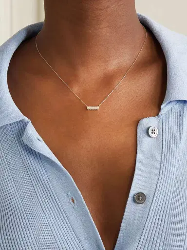 Mateo The Little Things 14-karat Gold, Diamond And Pearl Necklace | Thumbnail 5 Mateo The Little Things 14-karat Gold, Diamond And Pearl Necklace | Thumbnail 5