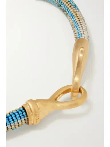 OLE LYNGGAARD COPENHAGEN Life 18-karat Gold And Rope Bracelet | Thumbnail 3