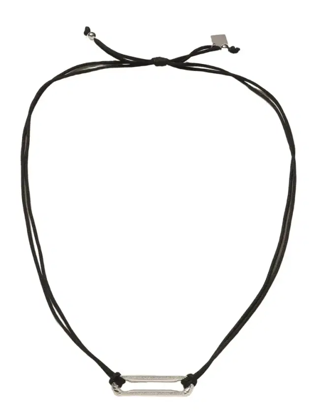 14-karat White Gold, Cord And Diamond Necklace