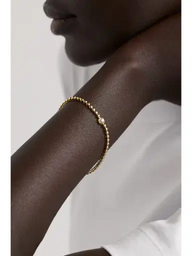 Jennifer Meyer Mini Bezel 18-karat Gold Diamond Tennis Bracelet | Thumbnail 2